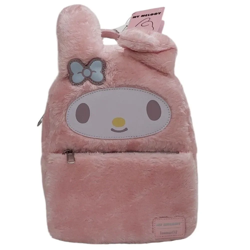 Loungefly My Melody Cosplay Fuzzy Figural‎ Mini Backpack - Picture 6 of 10